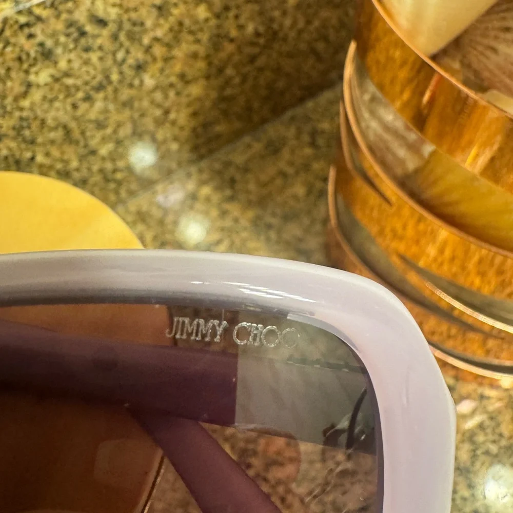 Jimmy‎ Choo Lilac Oversized Women's Crystal Sunglasses Lia/s BT3DZ